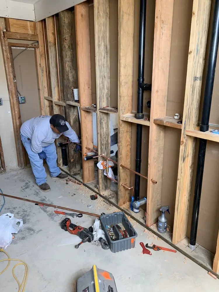 Commercial rough-in plumbing for Trenchless Sewer Repair in Downtown High Point